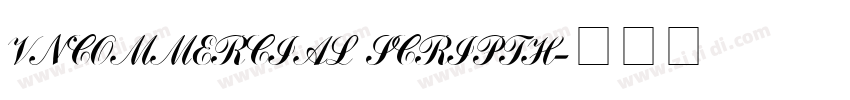 VnCommercial ScriptH字体转换